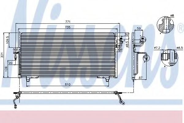 Imagine Condensator, climatizare NISSENS 94299