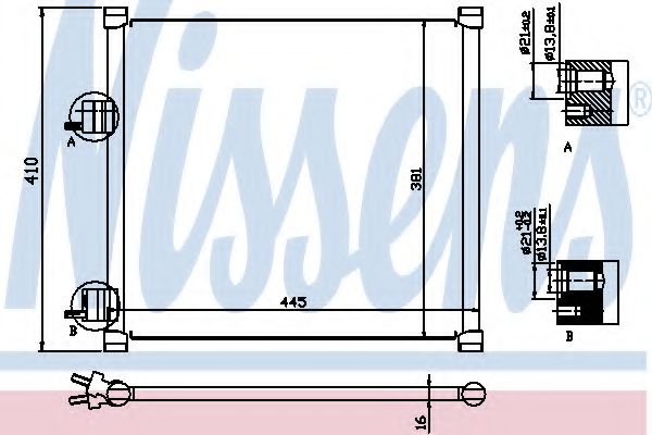 Imagine Condensator, climatizare NISSENS 94302