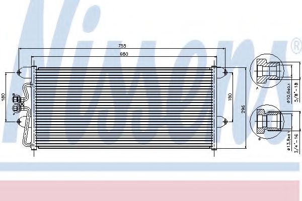 Imagine Condensator, climatizare NISSENS 94307