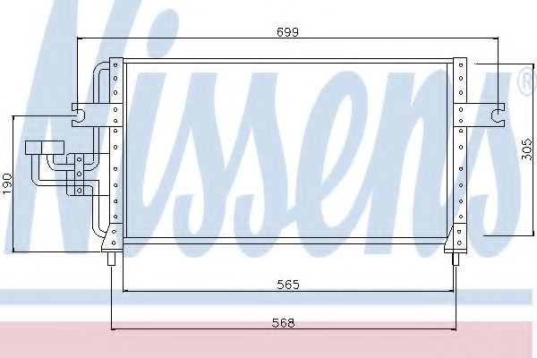 Imagine Condensator, climatizare NISSENS 94349