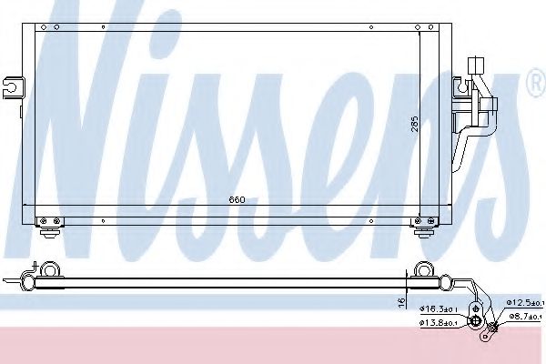 Imagine Condensator, climatizare NISSENS 94357