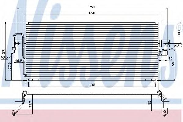 Imagine Condensator, climatizare NISSENS 94361