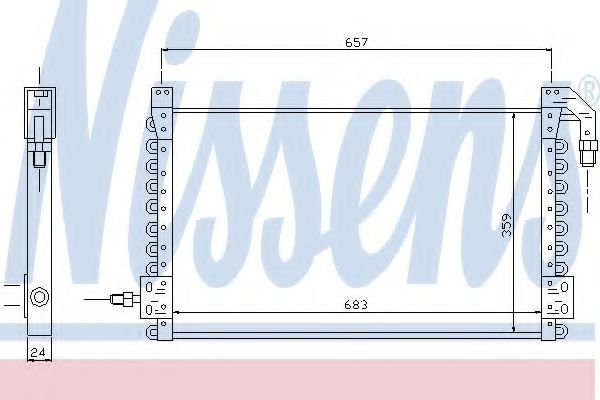 Imagine Condensator, climatizare NISSENS 94387