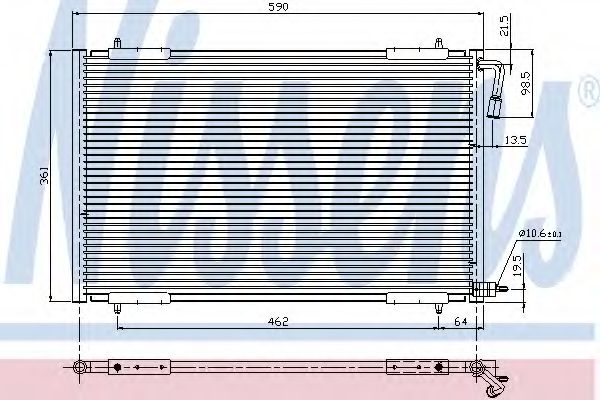 Imagine Condensator, climatizare NISSENS 94392