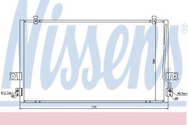 Imagine Condensator, climatizare NISSENS 94401