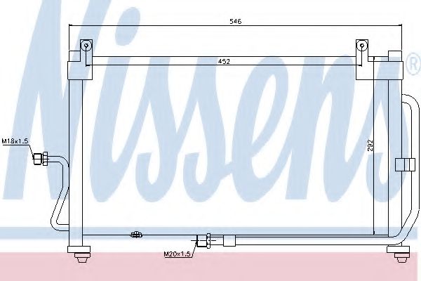 Imagine Condensator, climatizare NISSENS 94411