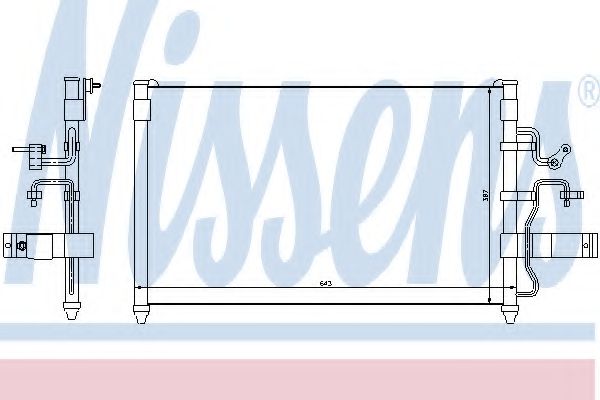 Imagine Condensator, climatizare NISSENS 94413