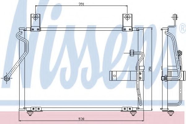 Imagine Condensator, climatizare NISSENS 94415