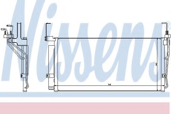 Imagine Condensator, climatizare NISSENS 94451