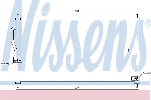 Imagine Condensator, climatizare NISSENS 94458