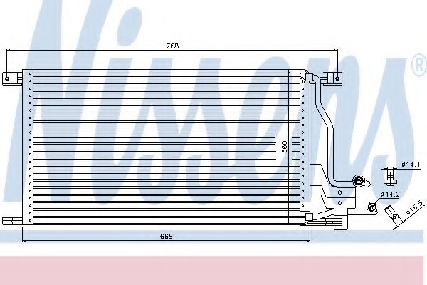 Imagine Condensator, climatizare NISSENS 94483