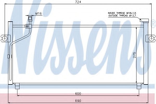 Imagine Condensator, climatizare NISSENS 94497