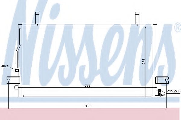 Imagine Condensator, climatizare NISSENS 94500