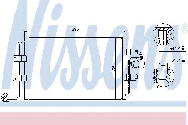 Imagine Condensator, climatizare NISSENS 94522