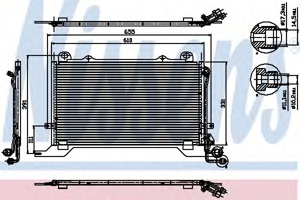 Imagine Condensator, climatizare NISSENS 94567