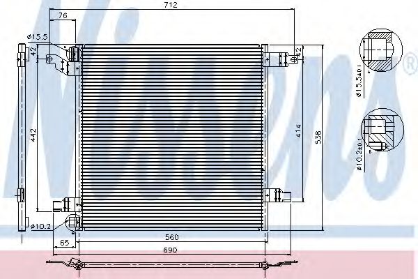 Imagine Condensator, climatizare NISSENS 94568