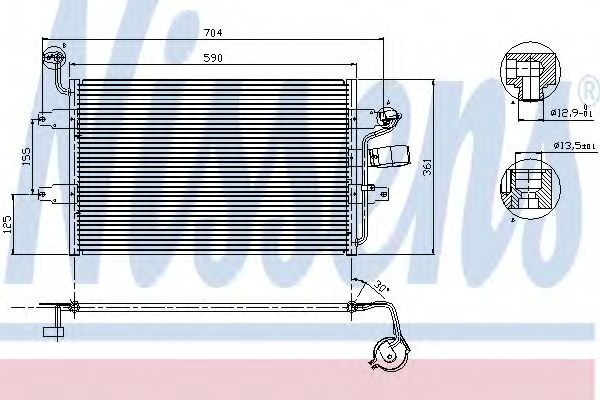 Imagine Condensator, climatizare NISSENS 94574