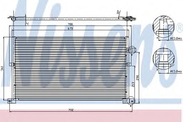 Imagine Condensator, climatizare NISSENS 94586