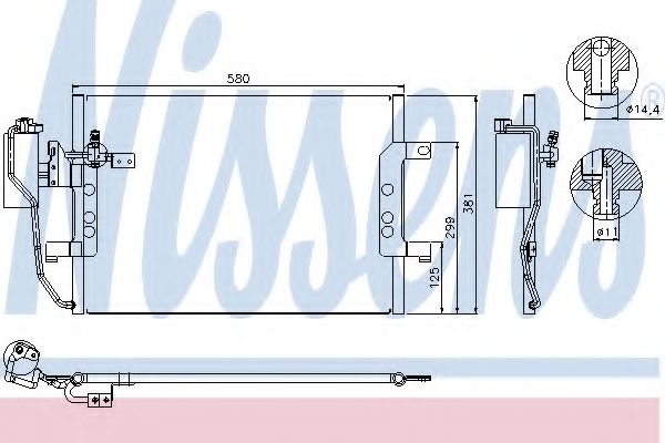 Imagine Condensator, climatizare NISSENS 94588