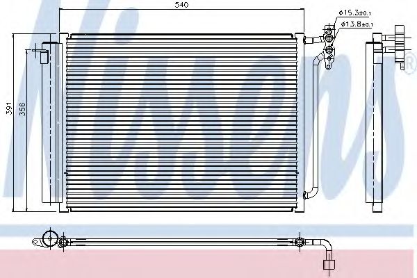 Imagine Condensator, climatizare NISSENS 94605