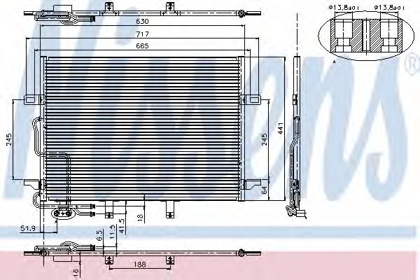 Imagine Condensator, climatizare NISSENS 94614