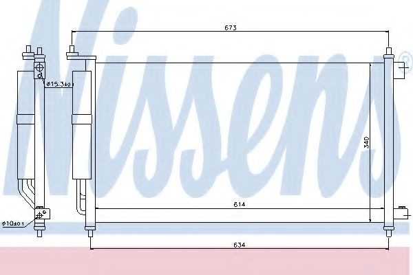 Imagine Condensator, climatizare NISSENS 94621