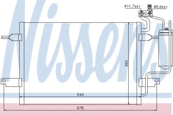 Imagine Condensator, climatizare NISSENS 94624