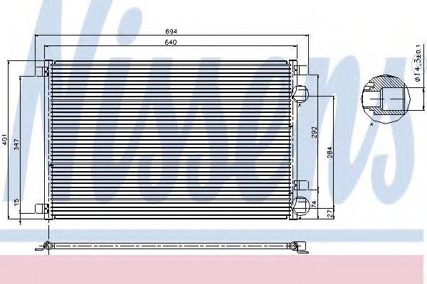 Imagine Condensator, climatizare NISSENS 94626