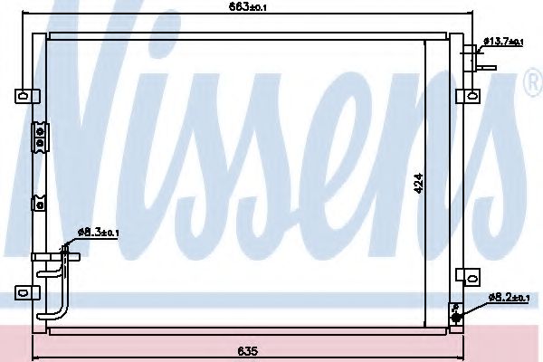 Imagine Condensator, climatizare NISSENS 94636