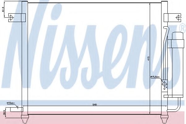 Imagine Condensator, climatizare NISSENS 94640