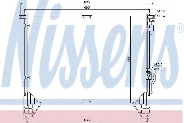 Condensator, climatizare NISSENS 94643