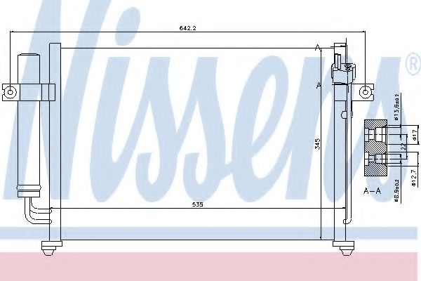 Imagine Condensator, climatizare NISSENS 94646