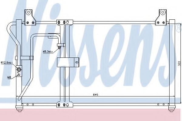 Imagine Condensator, climatizare NISSENS 94649