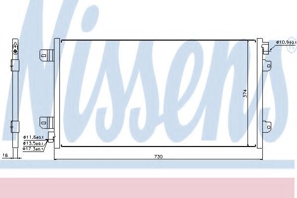 Imagine Condensator, climatizare NISSENS 94659