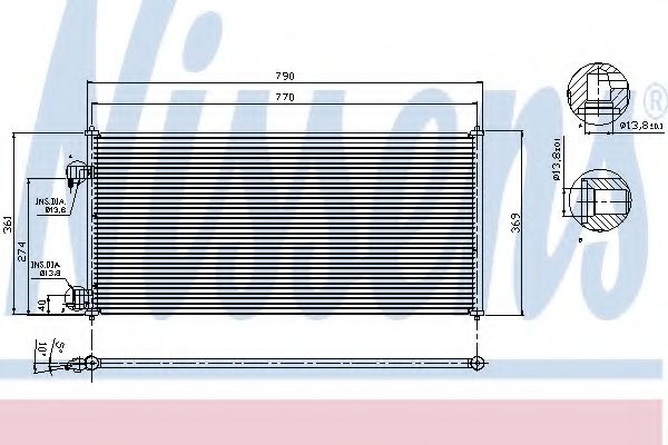 Imagine Condensator, climatizare NISSENS 94664