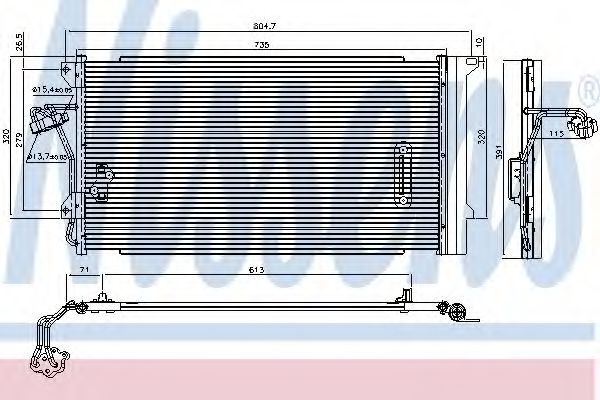 Imagine Condensator, climatizare NISSENS 94667