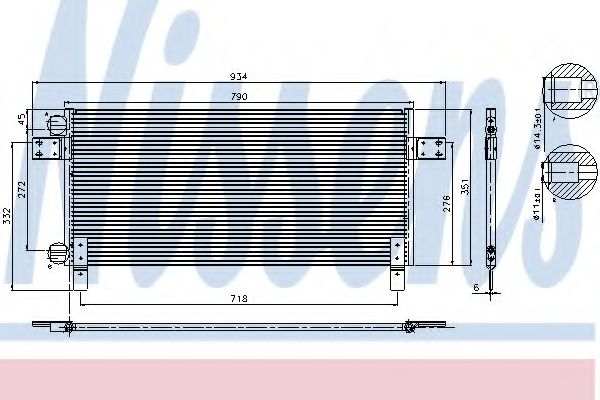 Imagine Condensator, climatizare NISSENS 94681