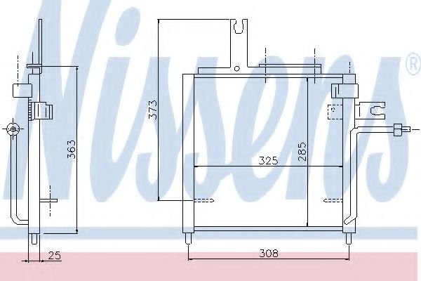 Imagine Condensator, climatizare NISSENS 94693