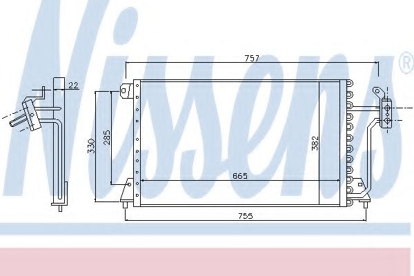 Imagine Condensator, climatizare NISSENS 94699