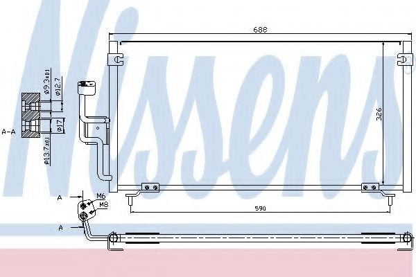 Imagine Condensator, climatizare NISSENS 94702