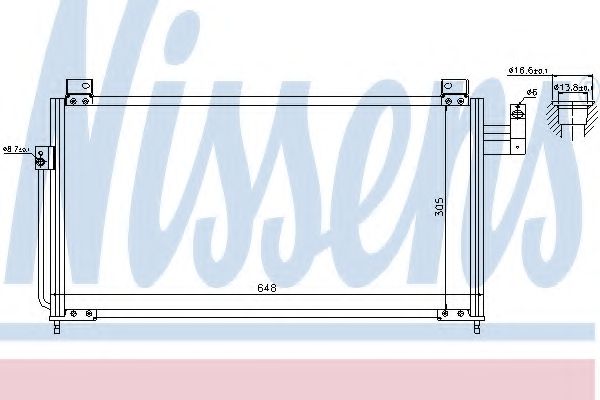 Imagine Condensator, climatizare NISSENS 94705