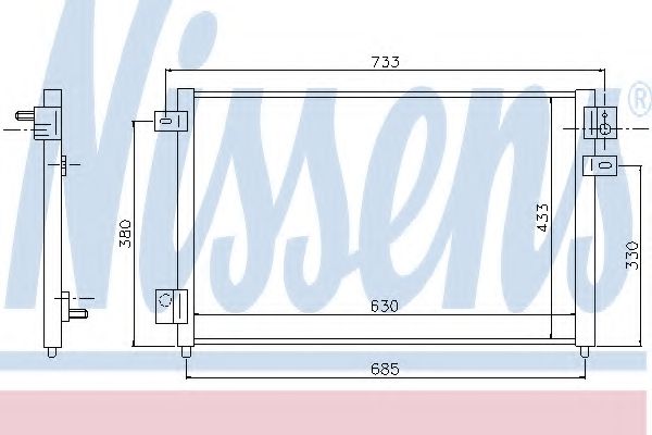 Imagine Condensator, climatizare NISSENS 94717