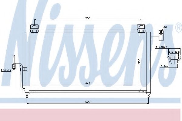 Imagine Condensator, climatizare NISSENS 94720