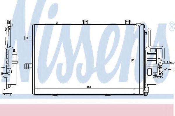 Imagine Condensator, climatizare NISSENS 94721