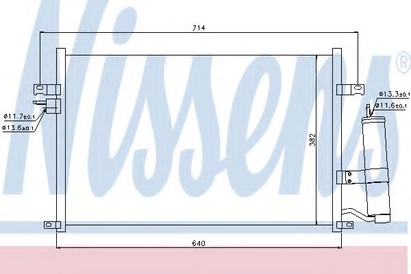 Imagine Condensator, climatizare NISSENS 94725