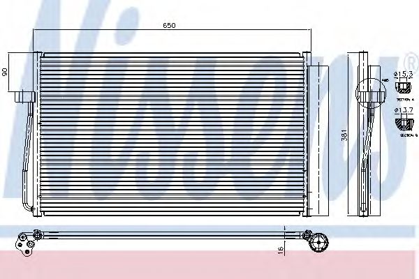 Imagine Condensator, climatizare NISSENS 94747