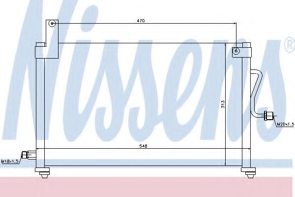 Imagine Condensator, climatizare NISSENS 94751