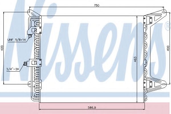 Imagine Condensator, climatizare NISSENS 94755