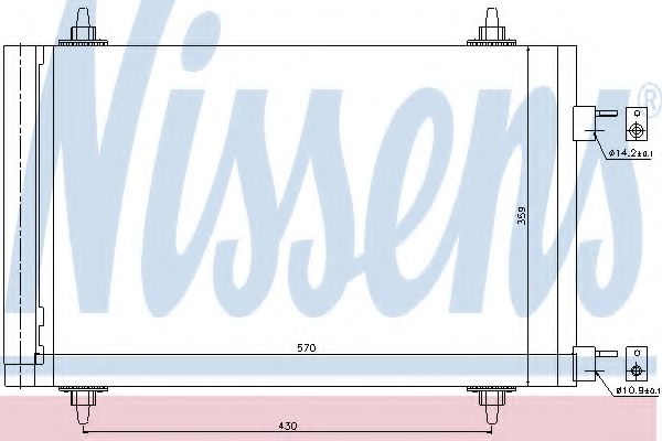 Imagine Condensator, climatizare NISSENS 94758