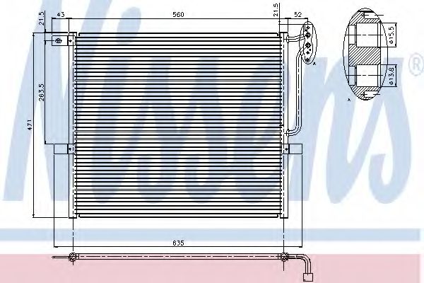 Imagine Condensator, climatizare NISSENS 94761